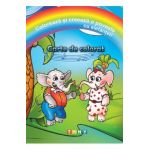 Coloreaza si creeaza o poveste cu elefantei! Carte de colorat