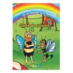 Coloreaza si creeaza o poveste cu un bondar si o libelula! Carte de colorat