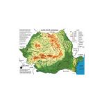 Plansa pliata. Harta Romaniei