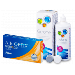 Pachet Air Optix Night and Day Aqua (6 lentile) + soluție Gelone 360 ml