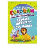 Coloram desene mari pentru cei mici: Animale salbatice din Savana