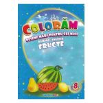 Coloram desene mari pentru cei mici: Fructe