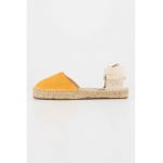 Espadrile de piele intoarsa cu bareta infasurabila