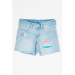 Pantaloni scurti din denim cu terminatii franjurate