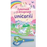 Coloreaza si decupeaza unicorni (roz)