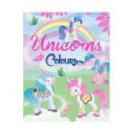 Carte de colorat. Unicorns Colours - verde