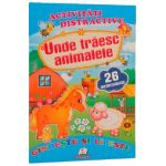 Activitati distractive: Unde traiesc animalele. 26 autocolante