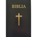 Biblia medie, 063, coperta vinil tare, neagra, cu cruce