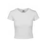 Tricou crop cu decolteu la baza gatului