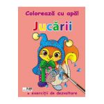 Jucarii. Coloreaza cu apa! + Exercitii de dezvoltare