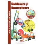 Carte de activitati cu 48 stickere: Buldozere si excavatoare