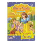 Alba ca Zapada si cei sapte pitici - Povesti de colorat