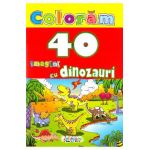Coloram 40 de imagini cu dinozauri