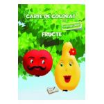 Carte de colorat cu abtibilduri - Fructe