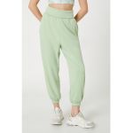 Pantaloni sport crop cu croiala conica