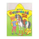 Cai si ponei (verde) - Scrie si coloreaza