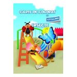 Carte de colorat cu abtibilduri - Insecte