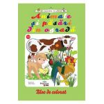 Animale si pasari din ograda. Bloc de colorat