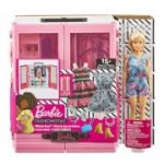 Dulapior cu hainute si papusa, Barbie