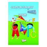 Carte de colorat cu abtibilduri - Litere