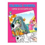 Coloreaza povestea: Lupul si cei sapte iezi