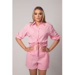 Bluza de pijama cu aspect texturat