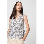 Bluza fara maneci cu decolteu in V