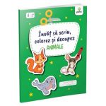 Invat sa scriu, colorez si decupez: Animale