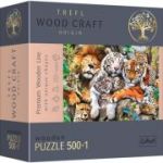 Puzzle din lemn felinele din jungla 500+1 piese
