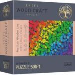 Puzzle din lemn fluturasii colorati 500+1 piese