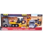 Camion si incarcator frontal Volvo, scara 1 la 43, majorette