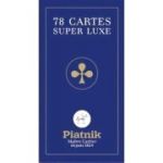 Carti de joc Tarot Super Luxe spate albastru cu auriu