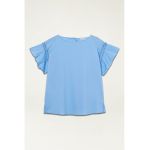 Bluza cu maneci scurte cu volane