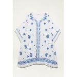 Bluza de bumbac cu model etnic