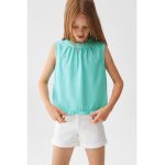 Bluza din amestec de in fara maneci Kala