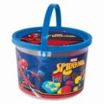 Galetusa cu 4 borcanase de plastilina si accesorii de modelat Spiderman, As Games