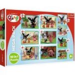 Puzzle 10in1 Bing Lumea fantastica, Trefl