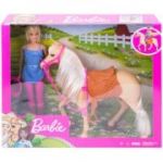 Barbie set papusa cu cal