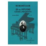 25 de studii usoare si progresive pentru pian. Opus 100 - Burgmuller