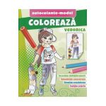 Coloreaza Veronica. Autocolante model