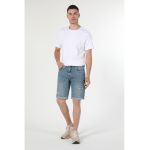 Bermude de denim cu 5 buzunare