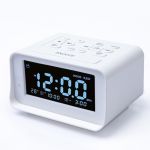 Radio cu ceas digital G1858 alb