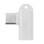 Adaptor unghiular USB-C la Micro USB M / F alb