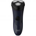 Aparat de ras Philips S1100/04, Cap barbierit cu 3 lame, Albastru