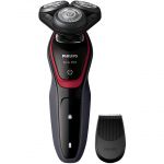 Aparat de ras Philips S5130/06, Acumulator, Cap barbierit cu 3 lame, Gri