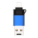 Cititor de carduri de memorie 3in1 albastru