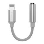 Adaptor AUX pentru Apple iPhone Lightning la jack de 3,5 mm alb