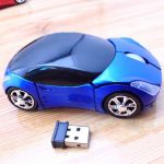 Mouse auto fără fir albastru