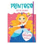 Printese. Set de colorat cu creioane si abtibilduri