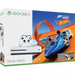 Consola Microsoft Xbox One Slim 500GB, Alb + Forza Horizon 3 + Hot Wheels Expansion